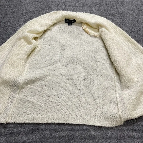 Vintage Women's Le Chois Open-front Fuzzy Knit Cardigan with Pockets - Picture 4 of 10